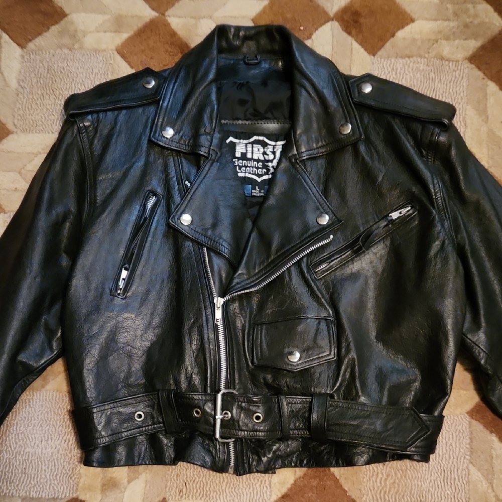 Genuine Leather Black Women's Jacket